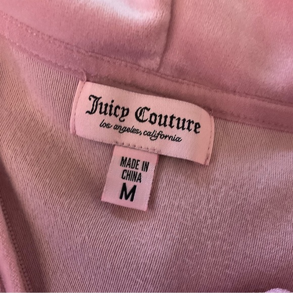 Juicy Couture Pink Bling Tracksuit Jacket Pants M - Picture 9 of 11
